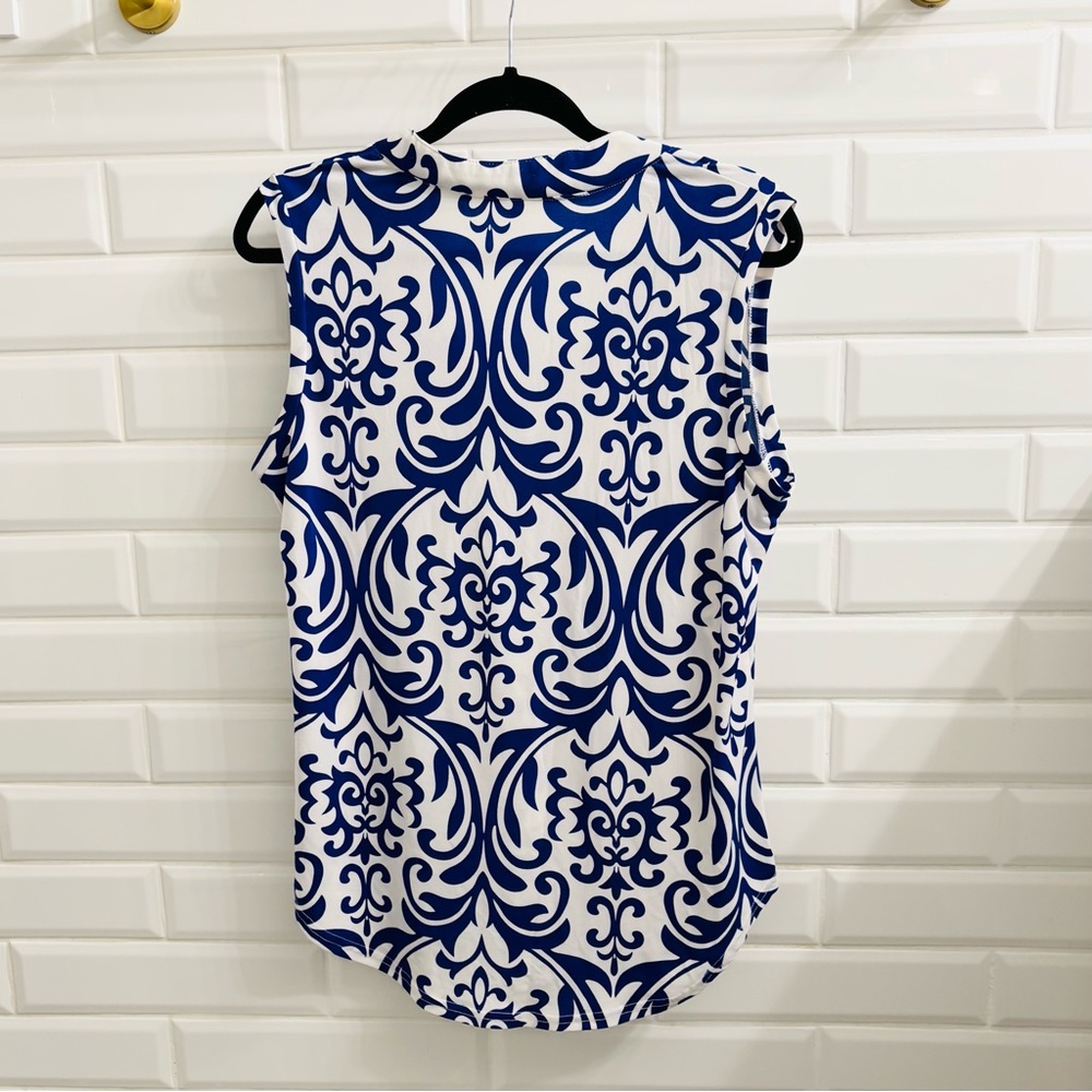Halife Women’s Patterned Sleeveless Top - Picture 2 of 5